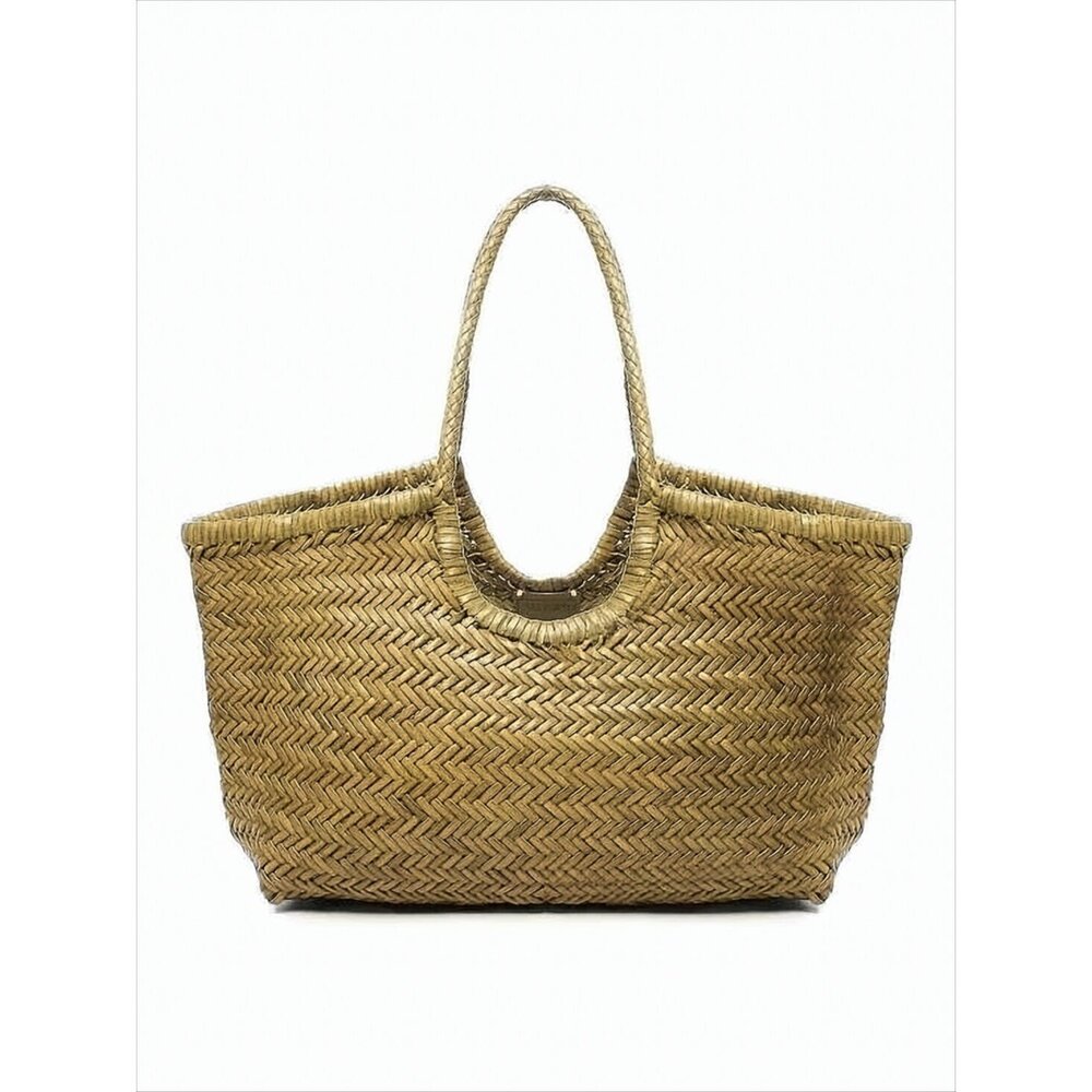 DRAGON DIFFUSION Woven Buffalo Leather Shoulder Bag
